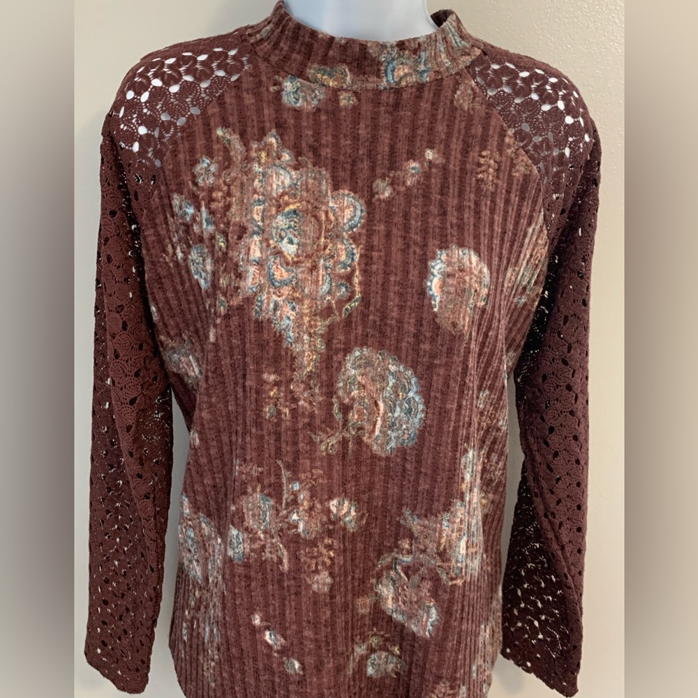 Maurices Lace Sleeve Top
